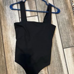 Brand Nuuds new square neck bodysuit in black
